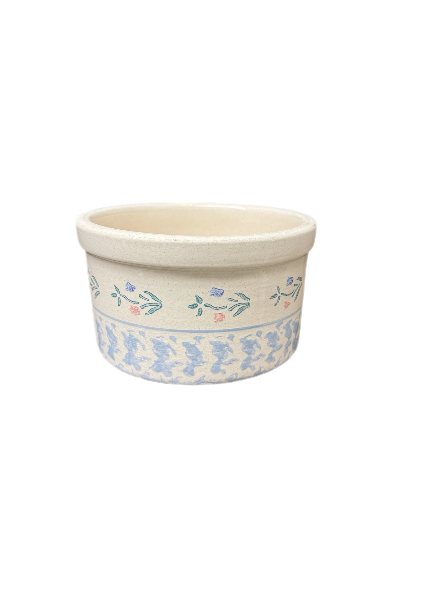 Santa Ana Crock Co. Salt Glaze Decorated Crock