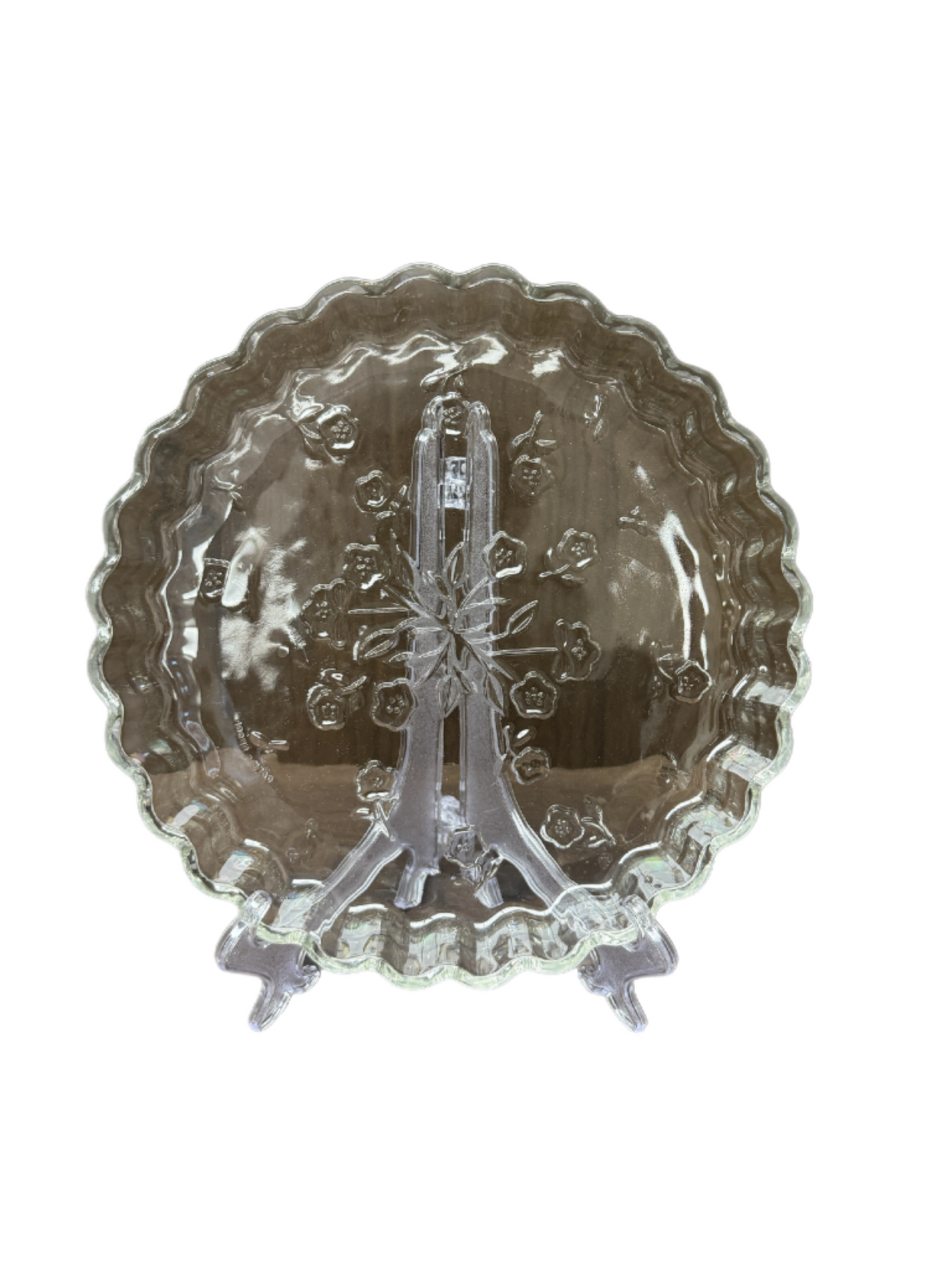 Anchor Hocking Savannah Floral Embossed Pie Plate