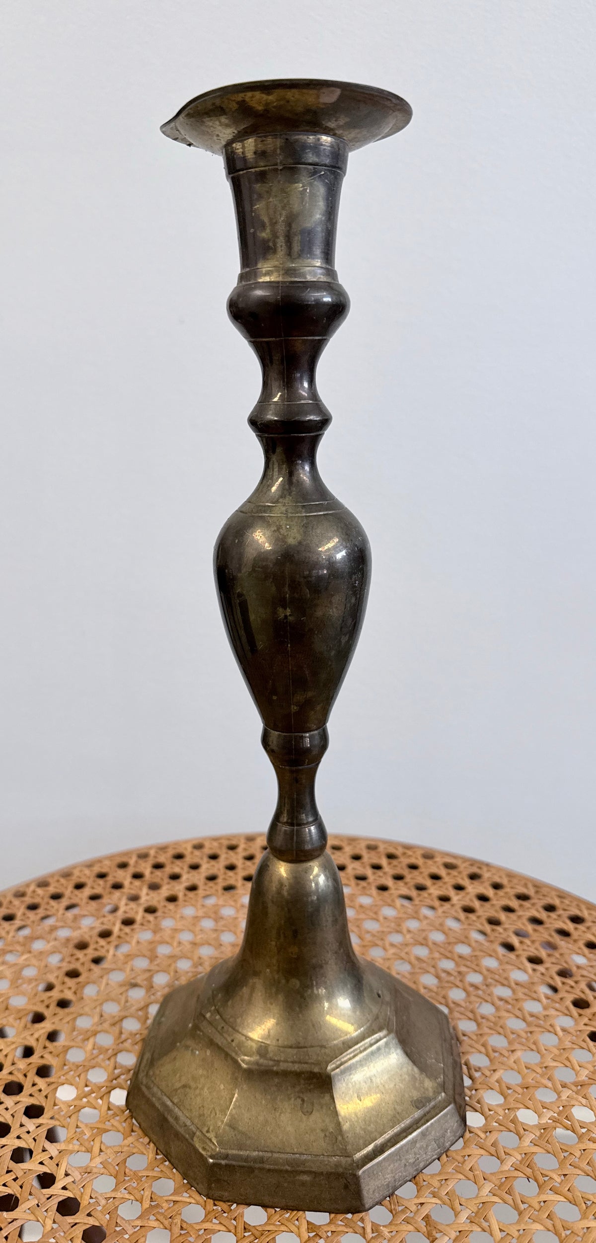 Brass candlestick holder