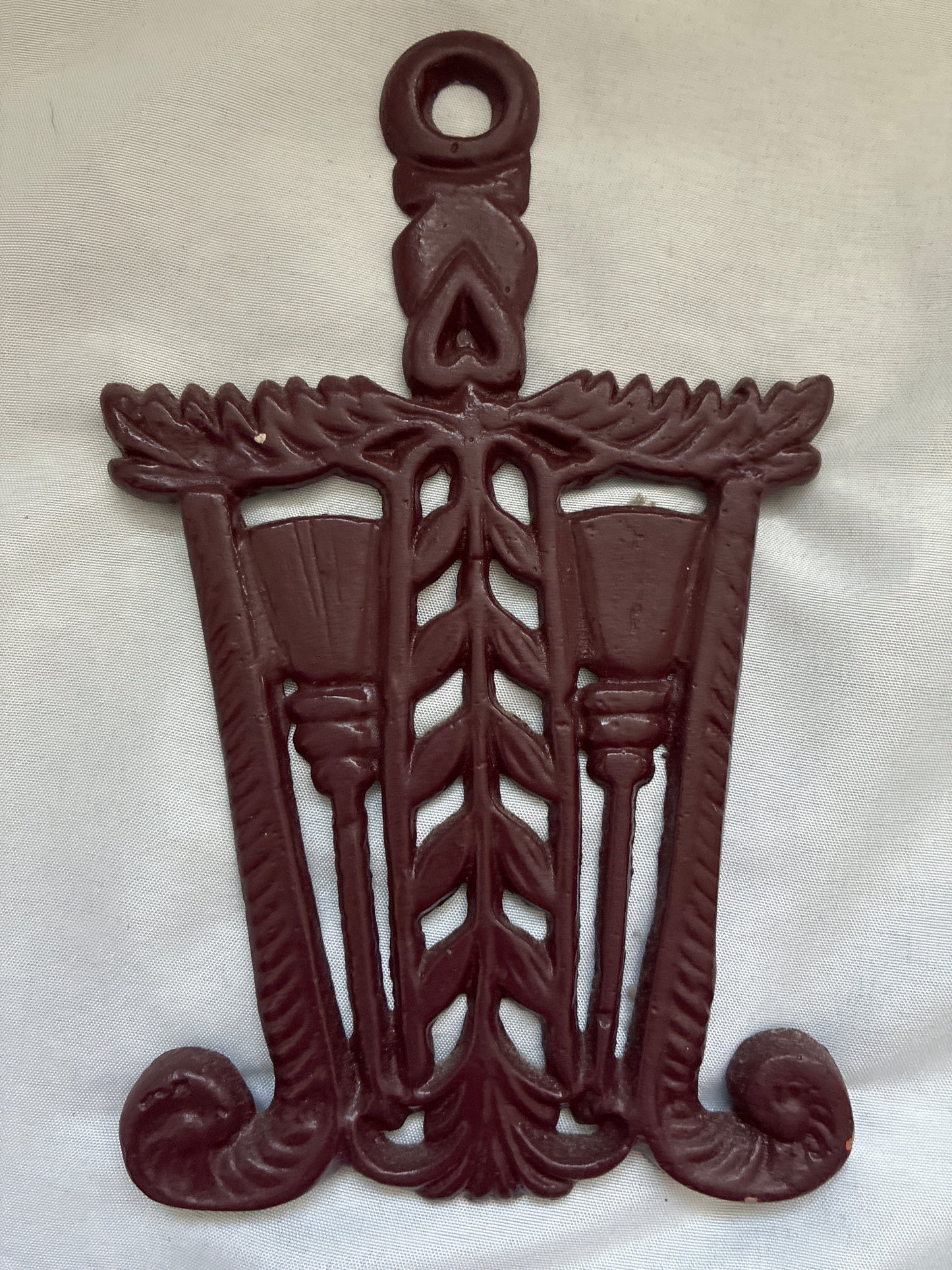 Vintage Cast Iron Trivet or Hanging