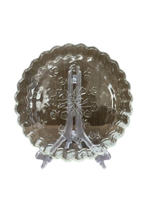 Anchor Hocking Savannah Floral Embossed Pie Plate