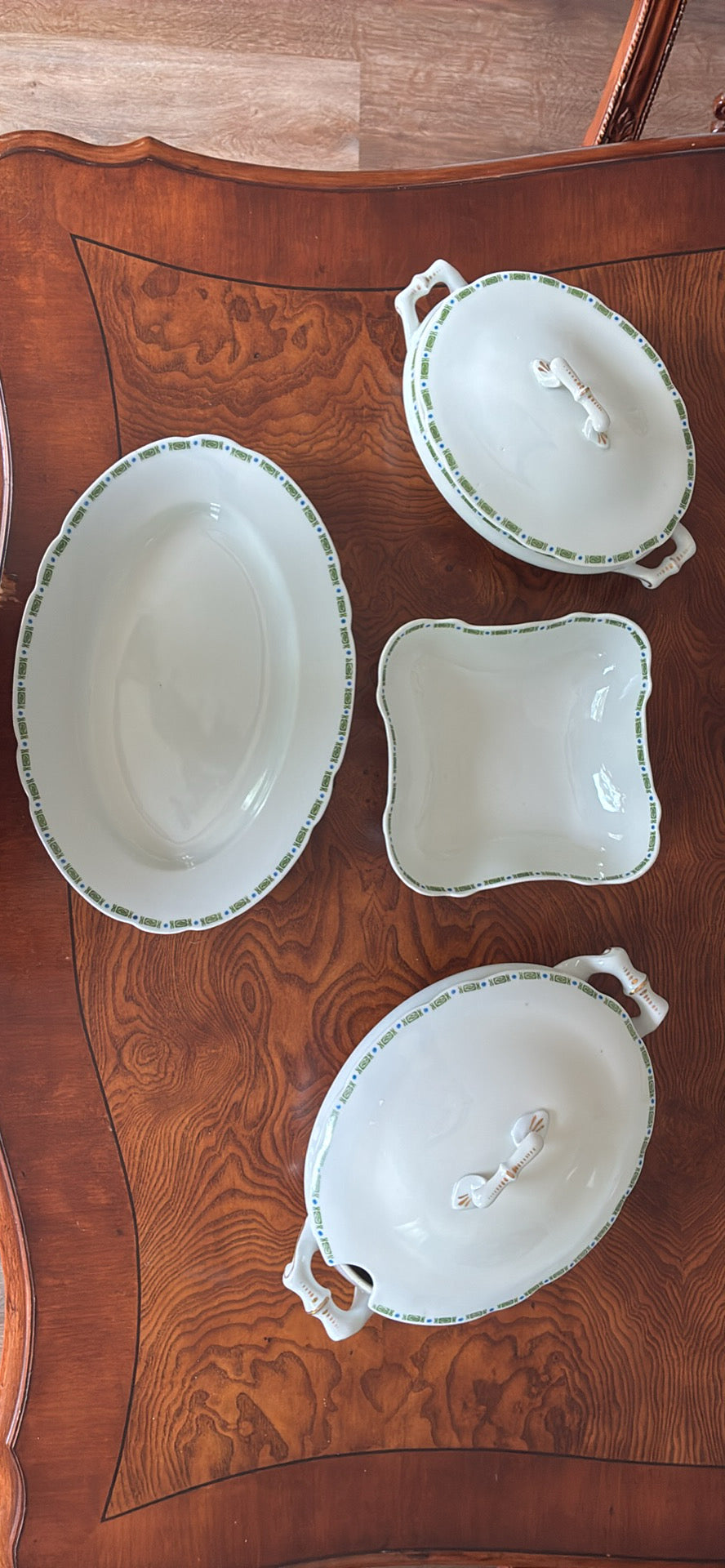 Vintage 4 piece porcelain serving set