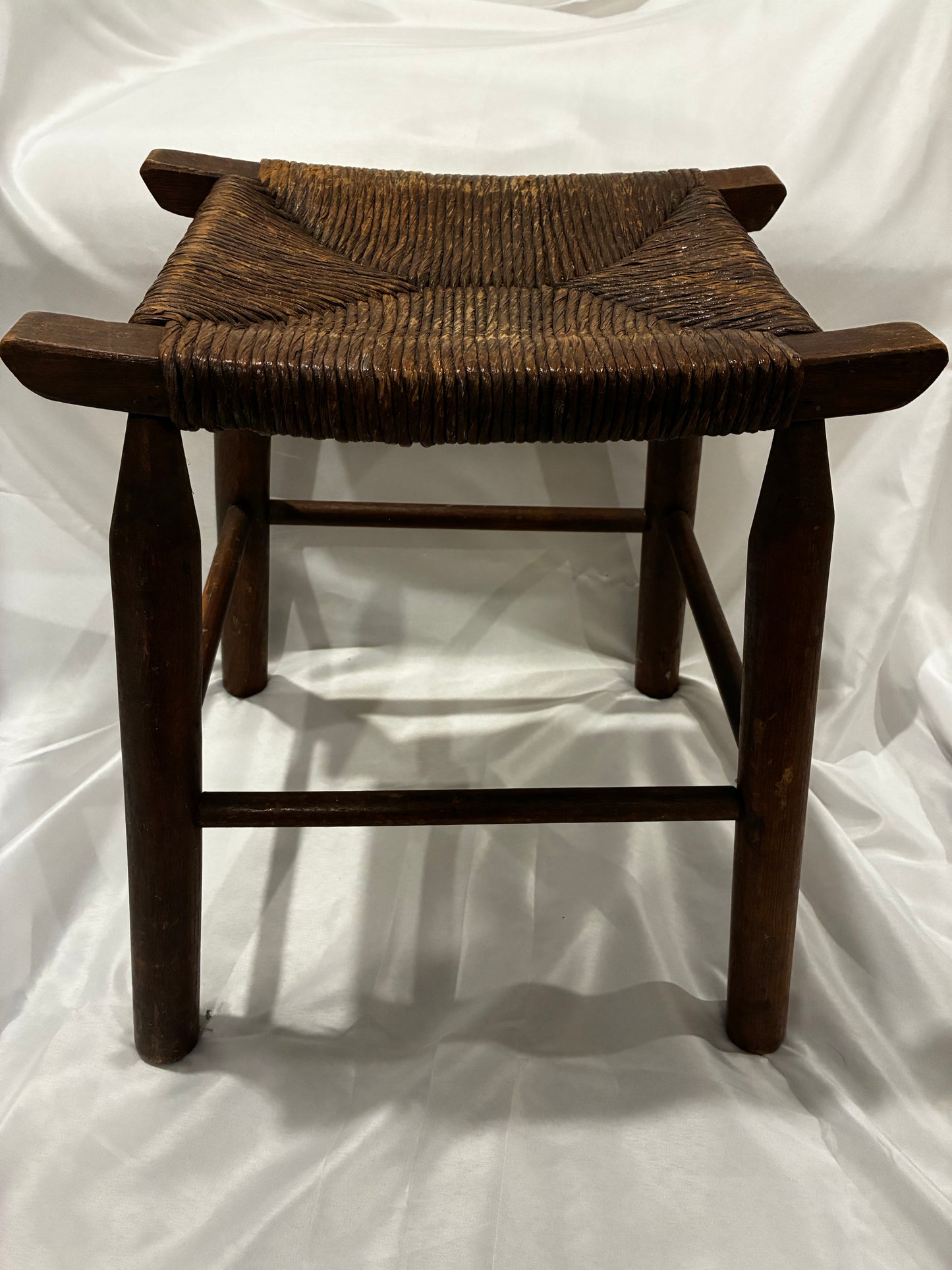 Vintage wooden footstool