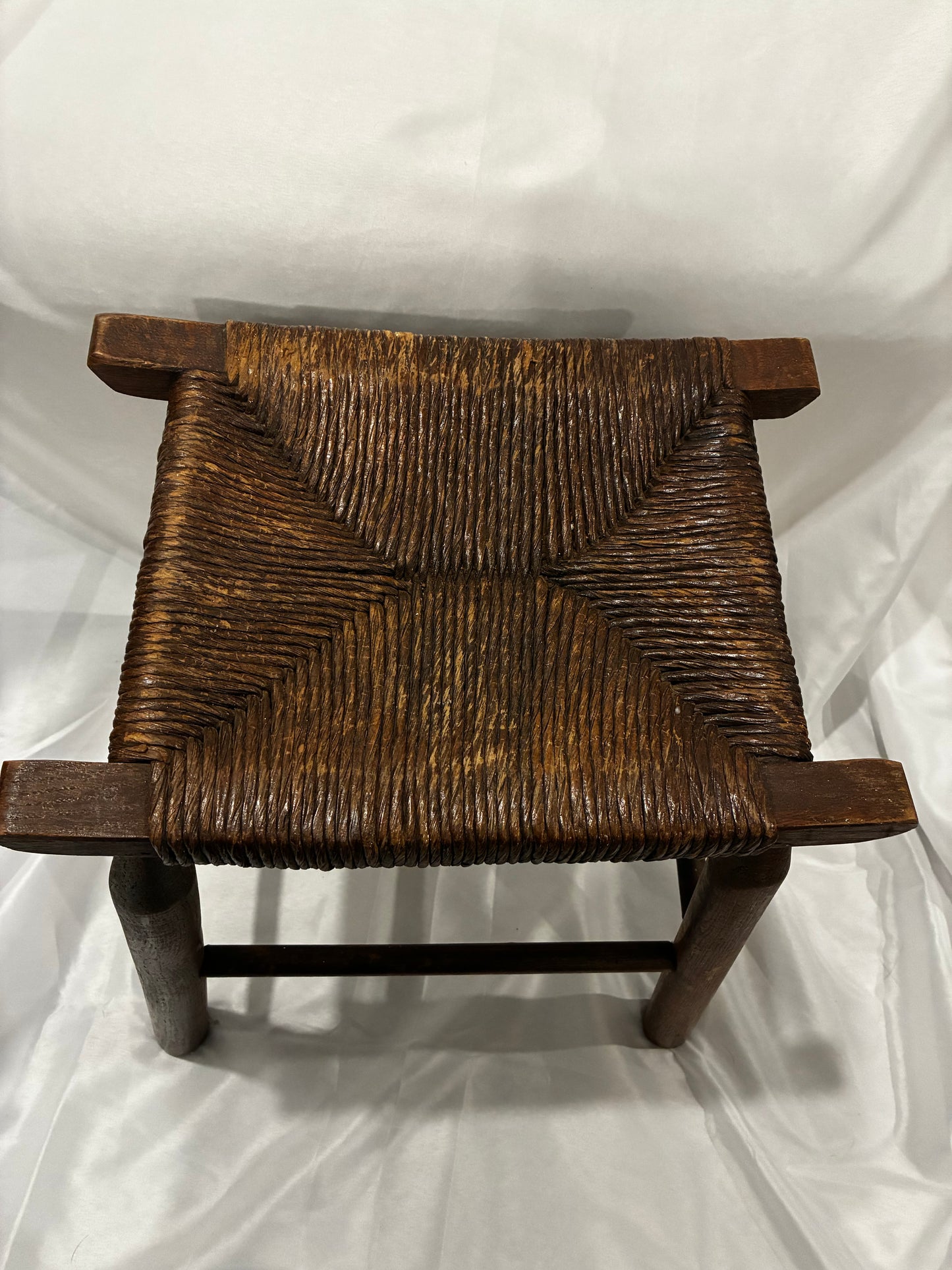 Vintage wooden footstool