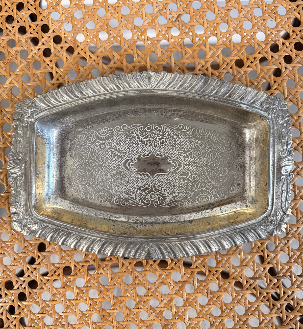 Italian sliver plated vanity tray