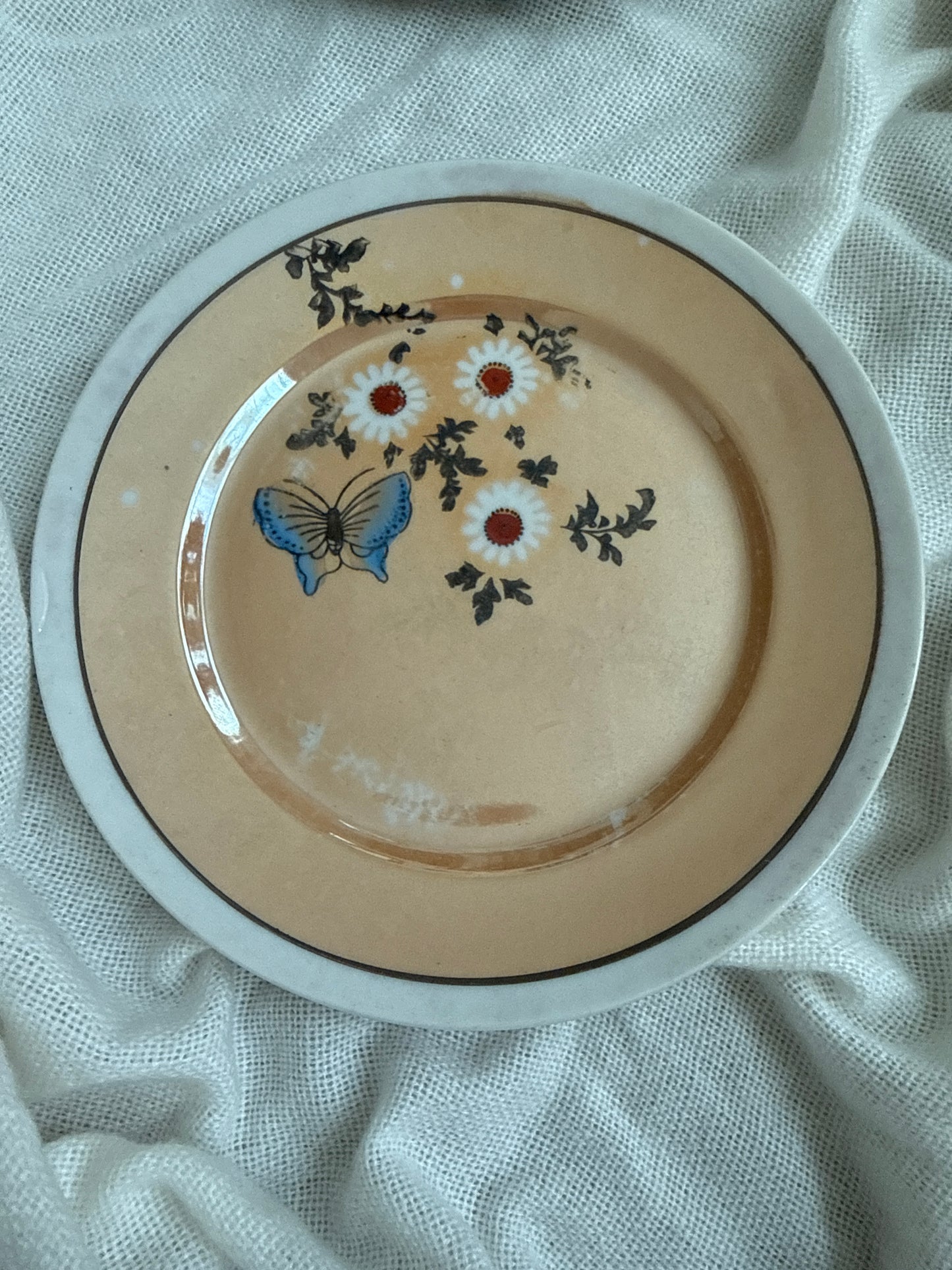 Vintage Japanese lusterware plates