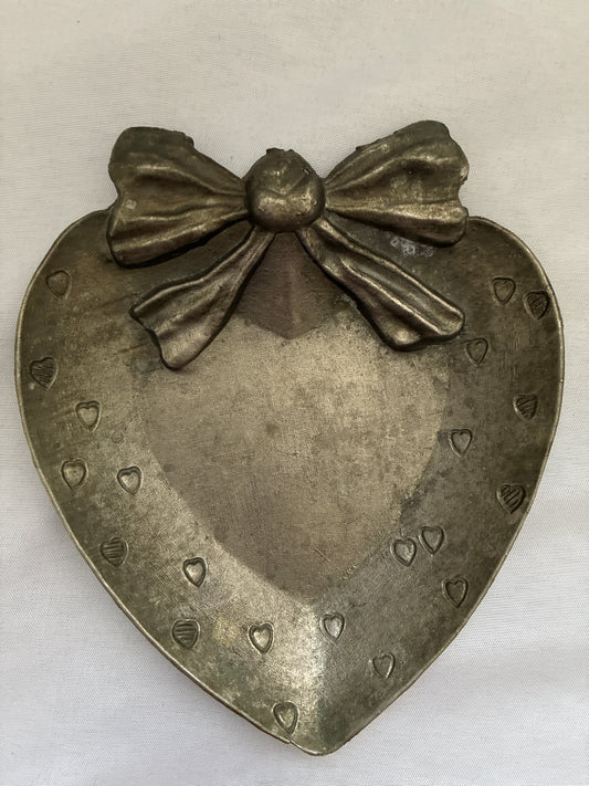 Pewter Heart Trinket Tray