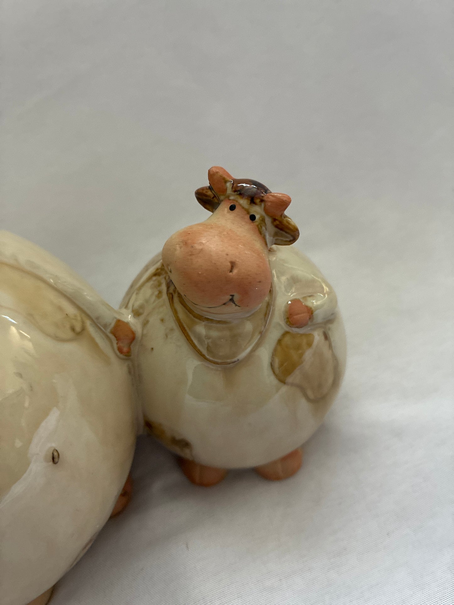 Ceramic Mom and Baby Figurine