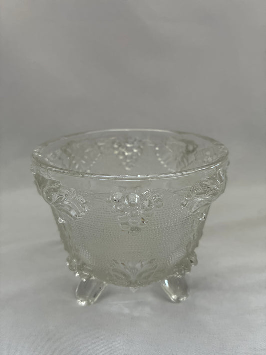 Vintage Jeanette Glass “Grape and Vine” Candy Fish