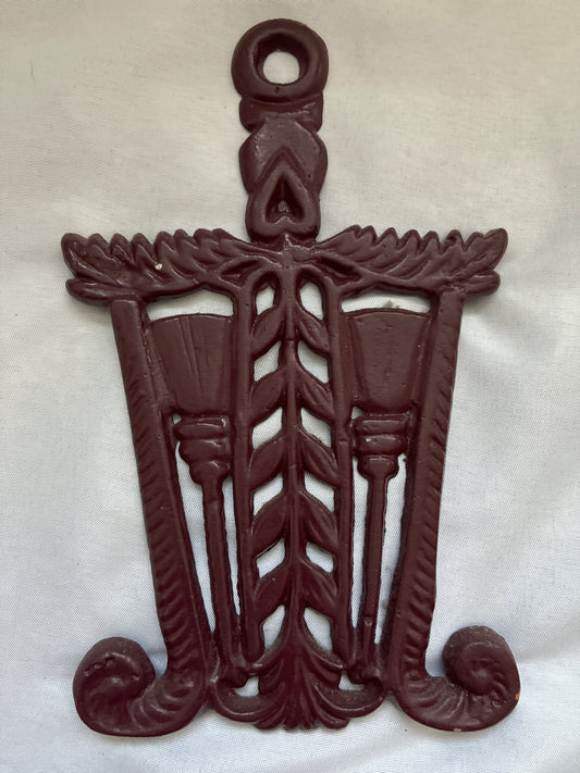 Vintage Cast Iron Trivet or Hanging