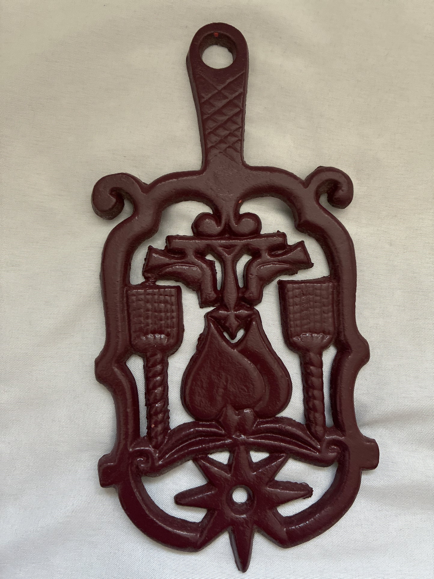 Vintage Cast Iron Trivet or Hanging