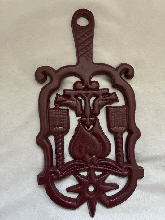 Vintage Cast Iron Trivet or Hanging