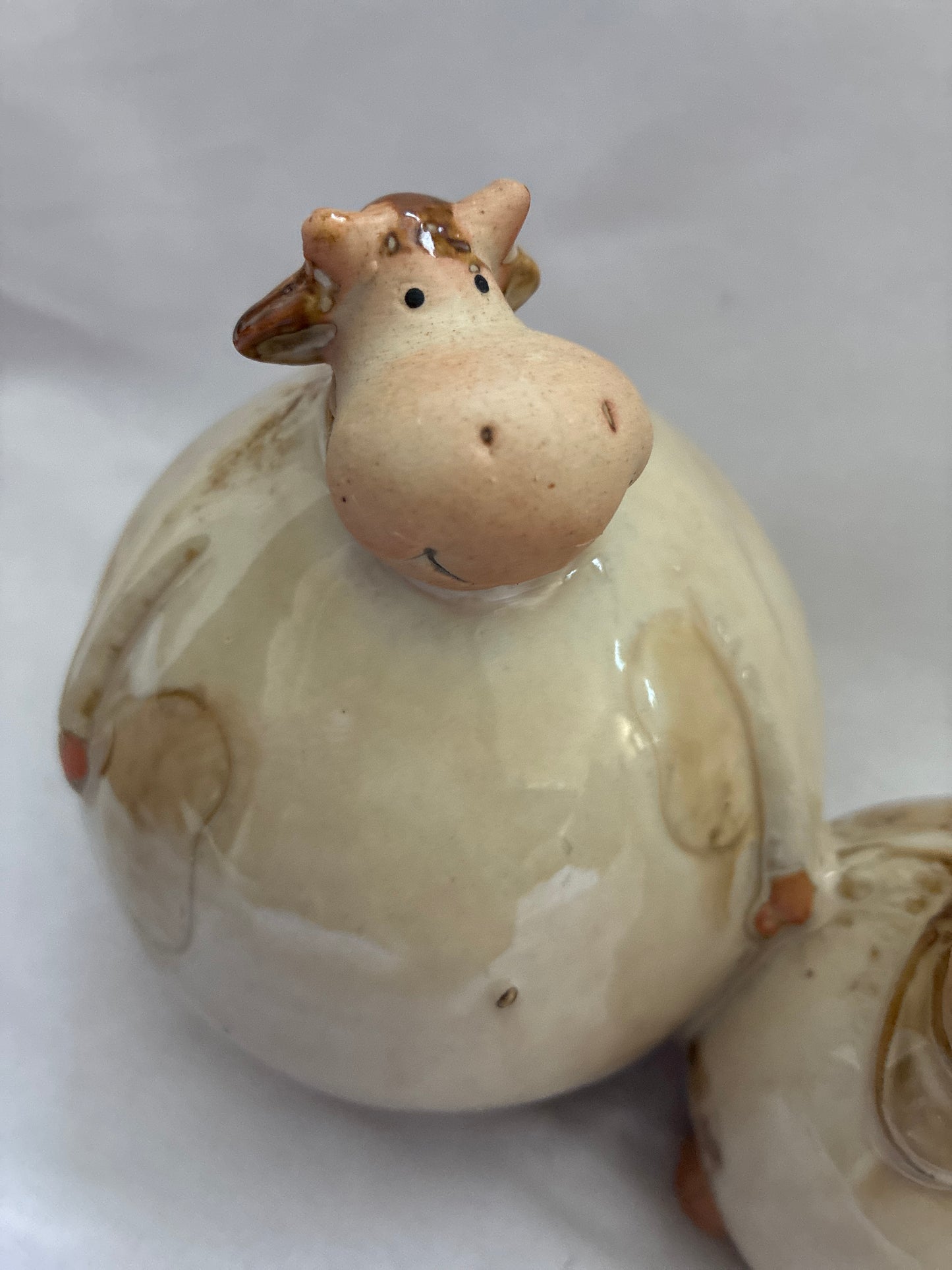 Ceramic Mom and Baby Figurine